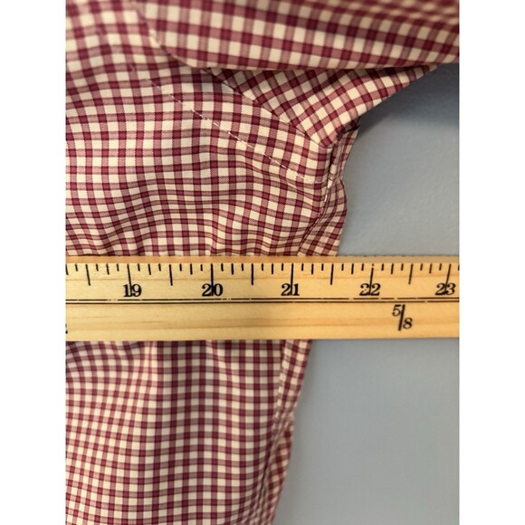 UNTUCKit Button Up Shirt Men's Med Red check Long Sleeve 100% Cotton Egan WF - Picture 5 of 6